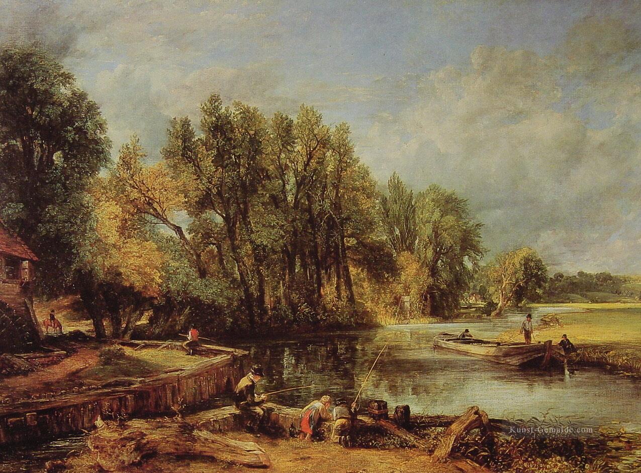 Stratford Mühle Romantischen Landschaft John Constable Stromen Ölgemälde